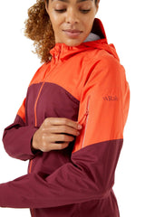 Rab Kinetic Ultra Women's Waterproof Running Jacket, Anthracite