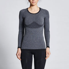 Supacore Women's Training Long Sleeve Top - Grey Marle