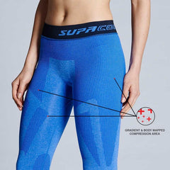 Supacore Women's Training Leggings - Blue Marle