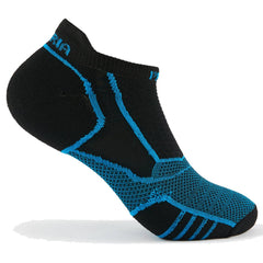 Thorlo Prolite Ultra-Light Cushion No-Show Socks, Blue Aster/Black