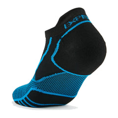 Thorlo Prolite Ultra-Light Cushion No-Show Socks, Blue Aster/Black