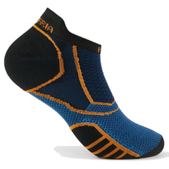 Thorlo Prolite Ultra-Light Cushion No-Show Socks, Blue/Orange