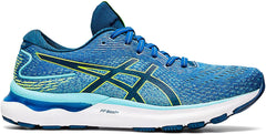 Asics Gel-Nimbus 24 Men's Road Running Shoes, Lake Drive/Hazard Green